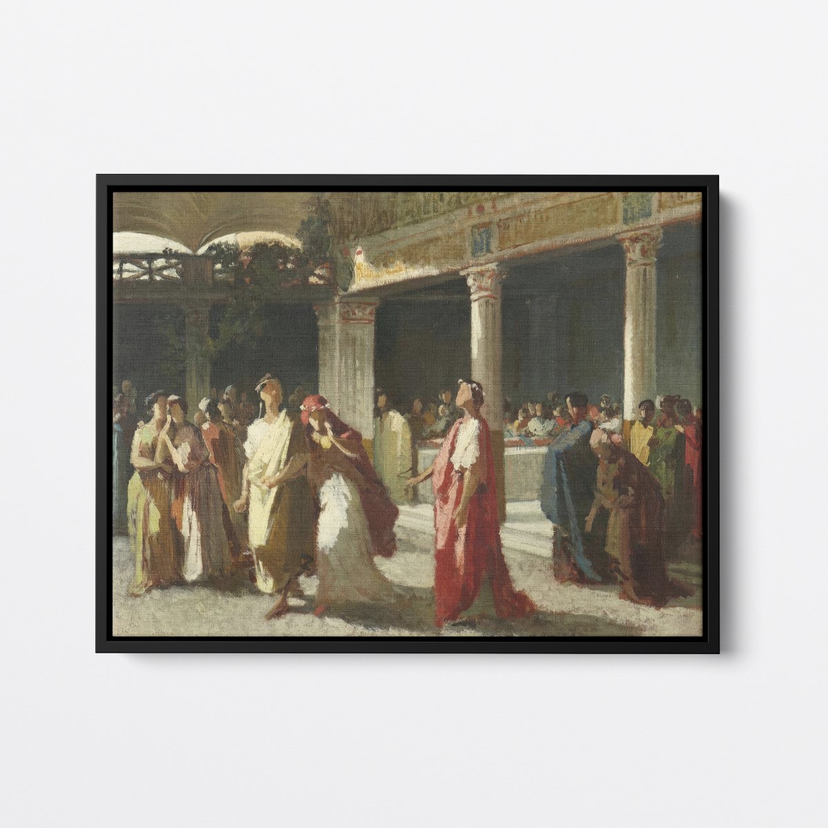 Dramatic Scene in a Roman Court | Edmund Leighton | Ave Legato Art Prints