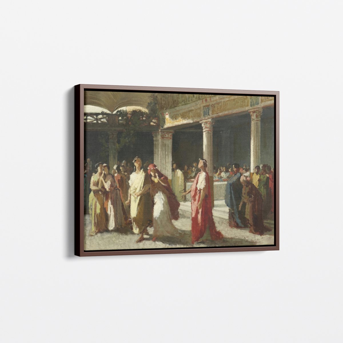 Dramatic Scene in a Roman Court | Edmund Leighton | Ave Legato Art Prints