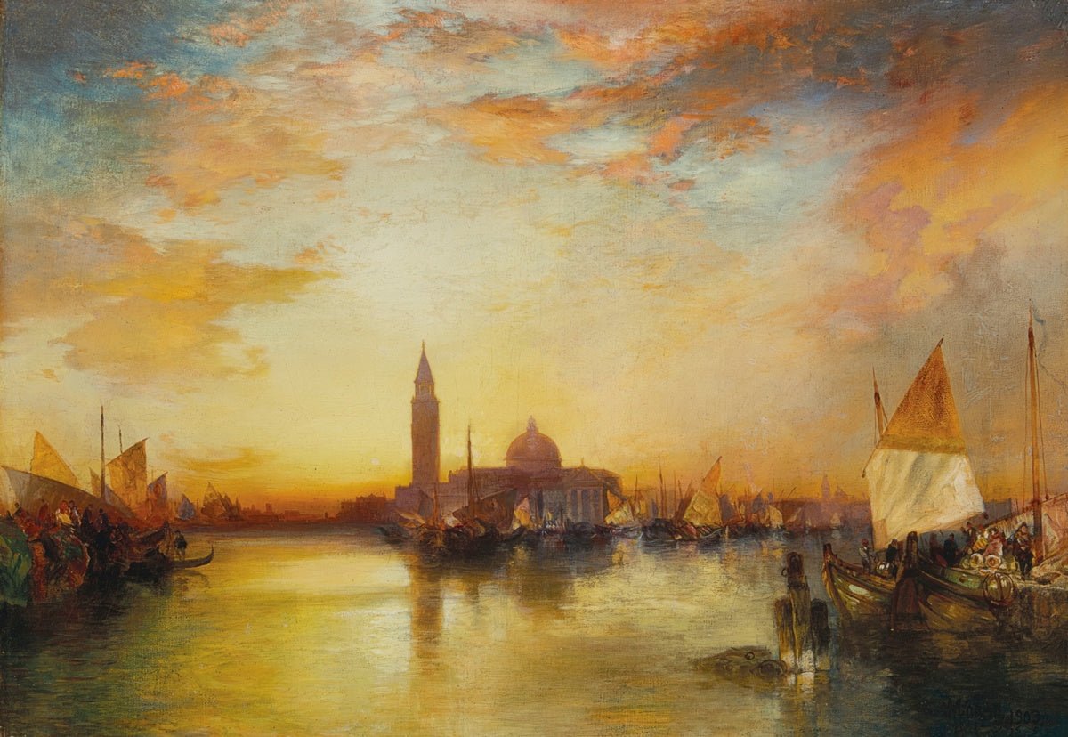 Ducal Palace Sunset | Thomas Moran | Ave Legato Art Prints