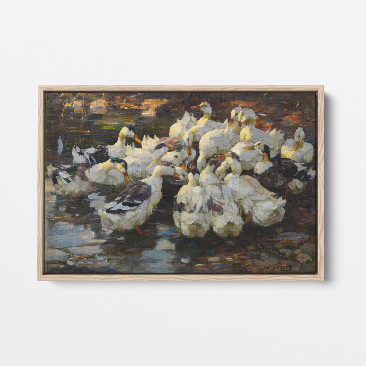 Ducks Feeding II | Alexander Koester | Ave Legato Art Prints