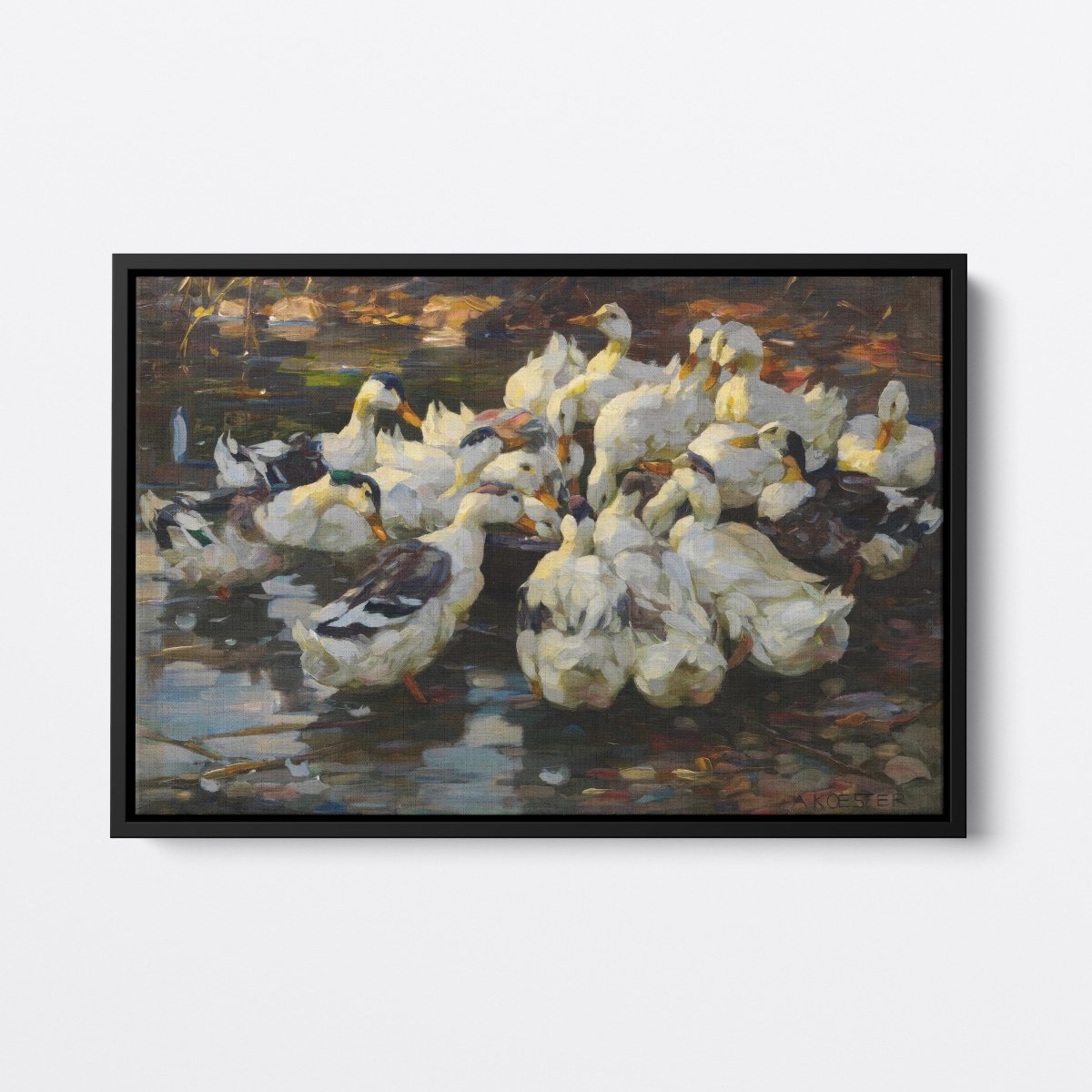 Ducks Feeding II | Alexander Koester | Ave Legato Art Prints