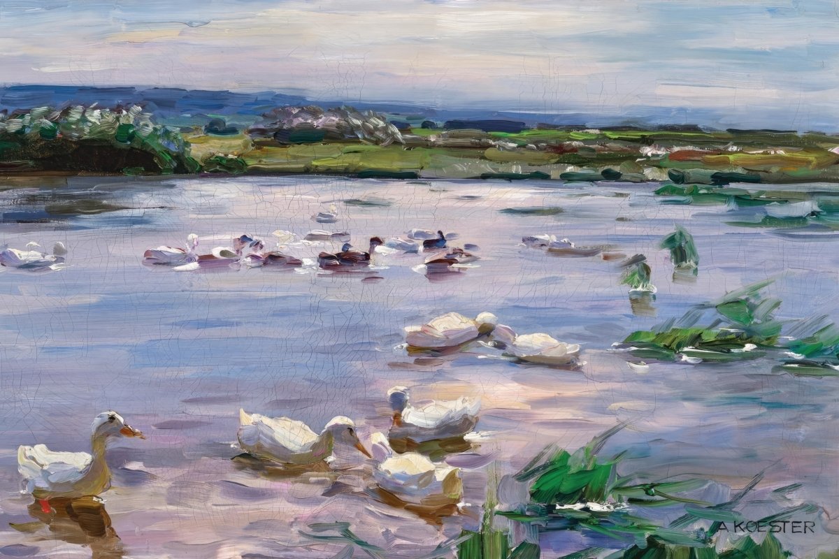 Ducks on the Lakeside | Alexander Koester | Ave Legato Art Prints