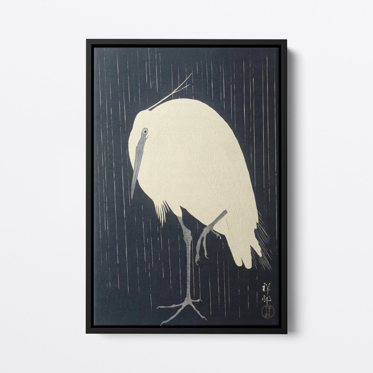 Egret in the Rain | Ohara Koson | Ave Legato Art Prints