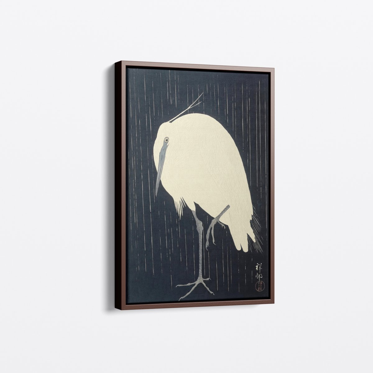 Egret in the Rain | Ohara Koson | Ave Legato Art Prints