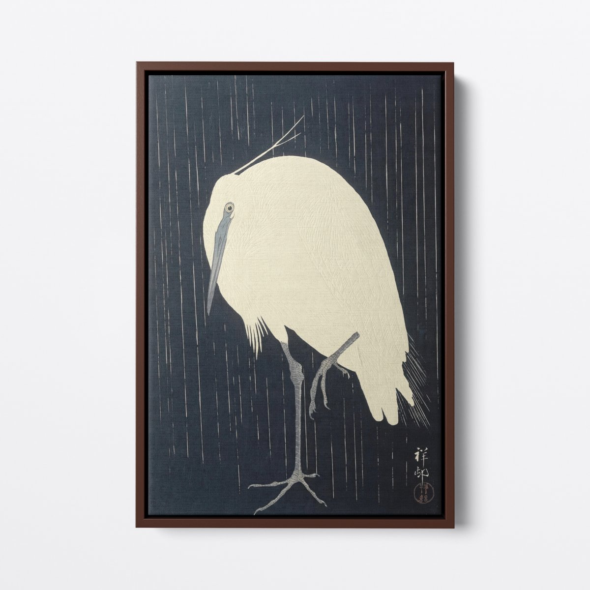 Egret in the Rain | Ohara Koson | Ave Legato Art Prints