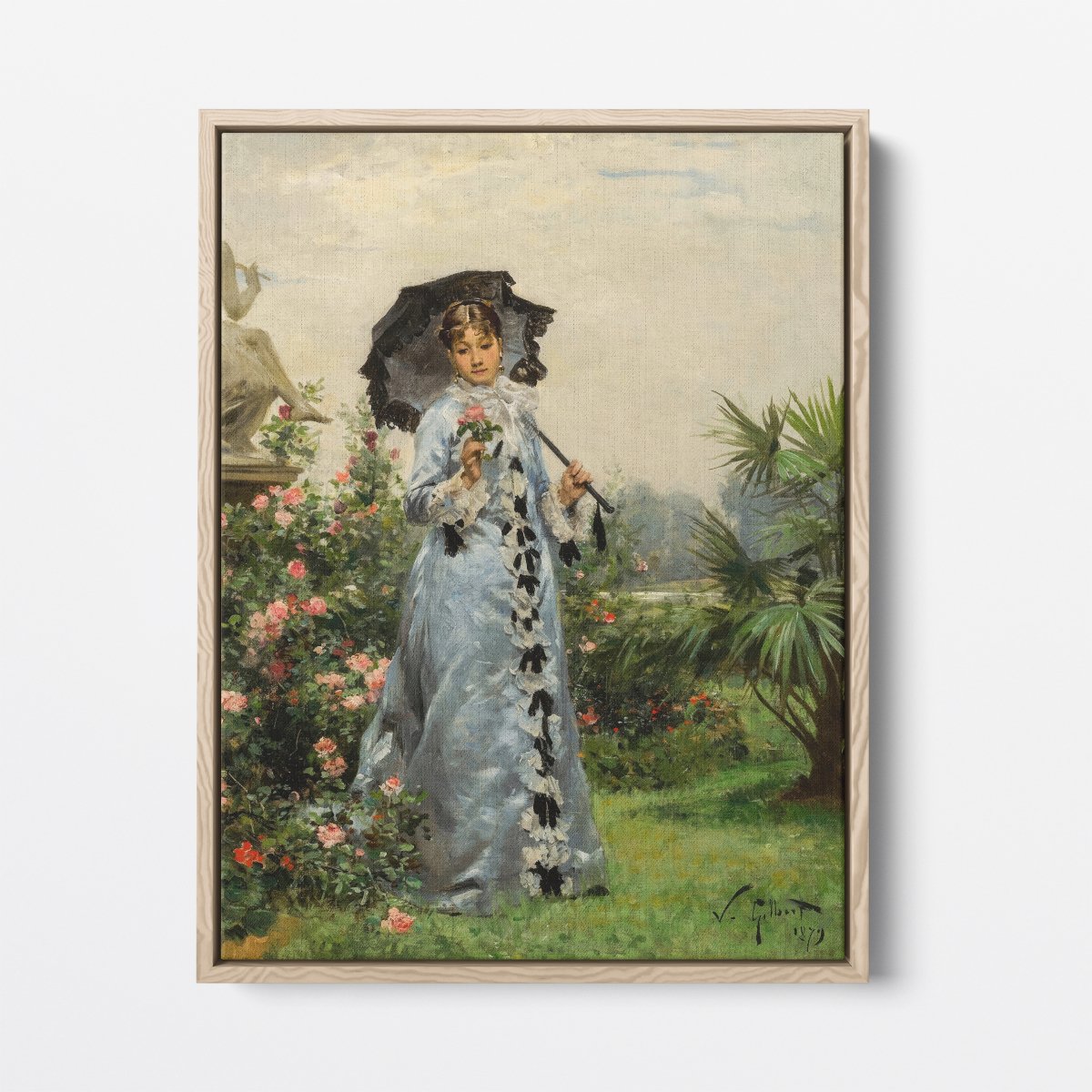 Elegant Woman with a Rose | Victor Gabriel Gilbert | Ave Legato Art Prints