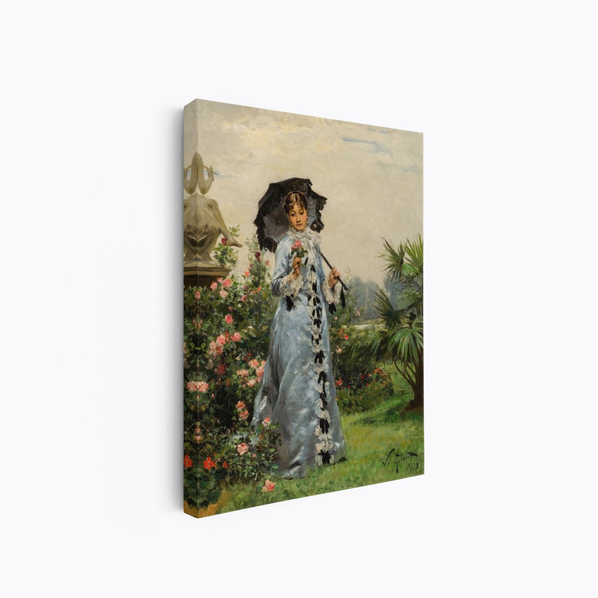 Elegant Woman with a Rose | Victor Gabriel Gilbert | Ave Legato Art Prints