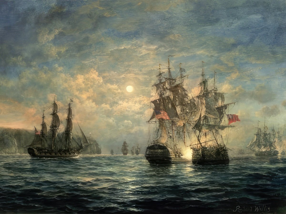 Engagement Between Ships | Richard Willis | Ave Legato Art Prints