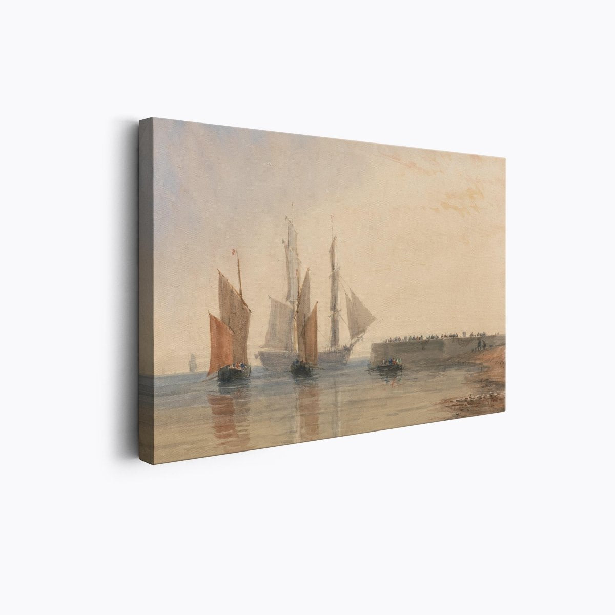 Entrance to Calais Harbour | David Cox | Ave Legato Art Prints