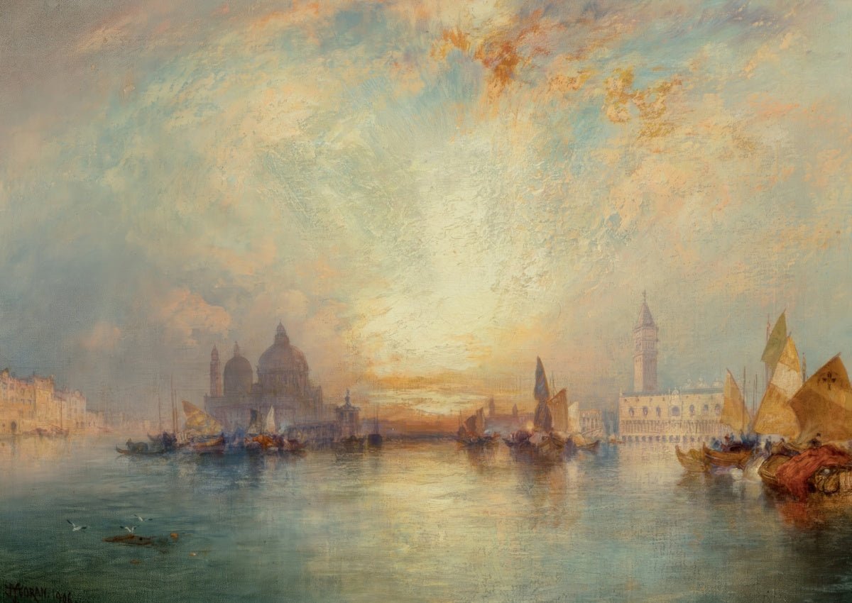 Entrance to the Grand Canal, Venice | Thomas Moran | Ave Legato Art Prints