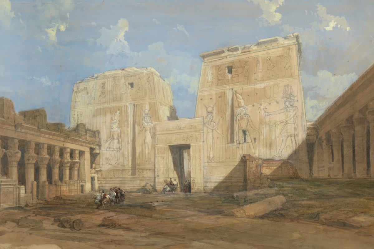 Entrance to the Temple of Isis, Philae | David Roberts | Ave Legato Art Prints