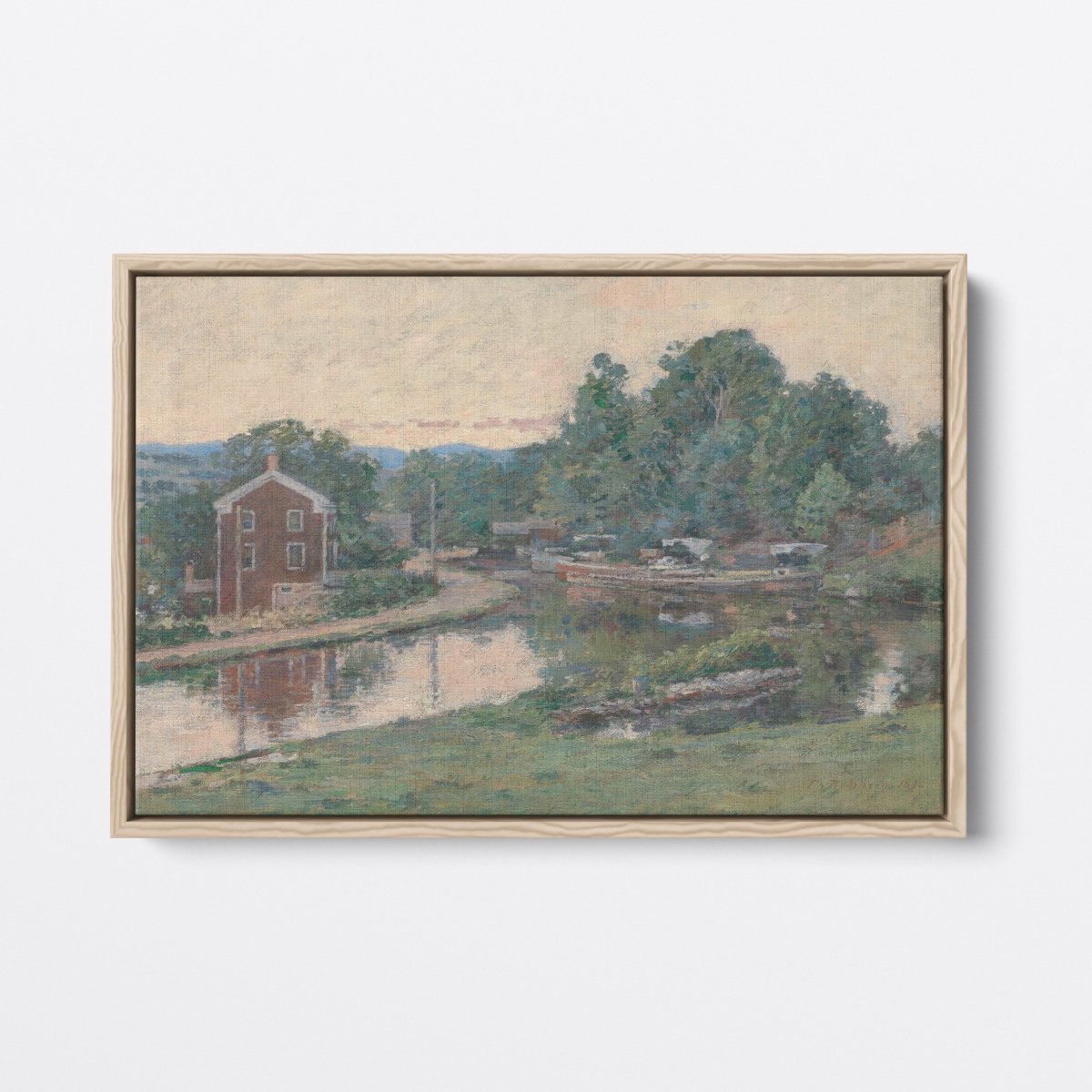 Evening at the Lock, Napanoch | Childe Hassam | Ave Legato Art Prints