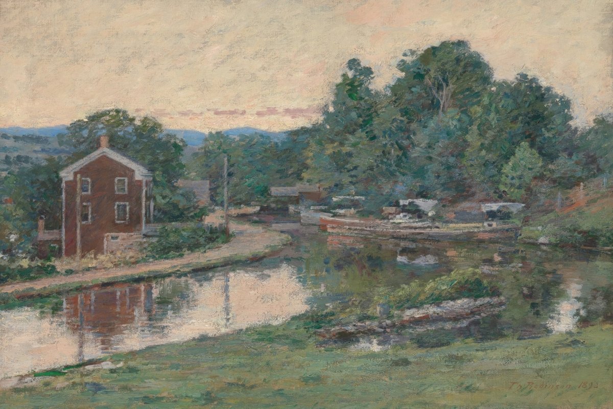 Evening at the Lock, Napanoch | Childe Hassam | Ave Legato Art Prints