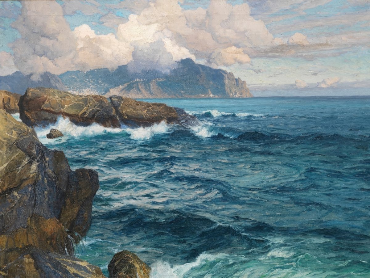 Evening Mood in Nervi | Karl Theodor Boehme | Ave Legato Art Prints