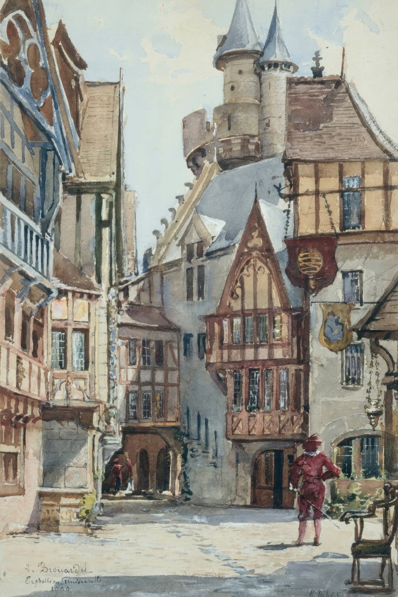 Exposition de 1900, le Vieux Paris (1900) III | Laure Brouardel | Ave Legato Art Prints