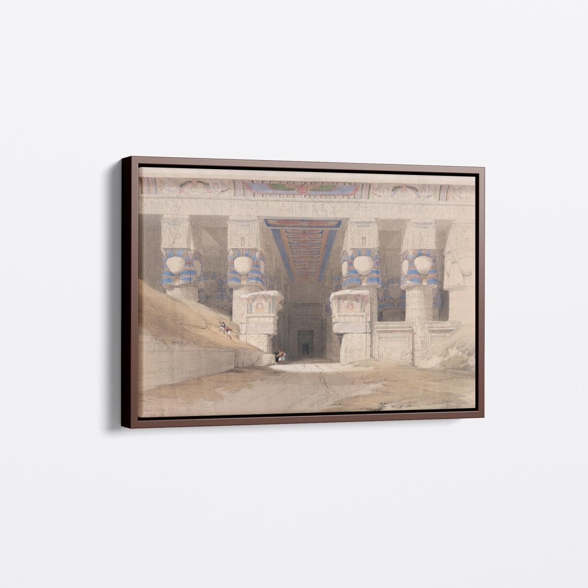 Facade of the Temple of Hathor | David Roberts | Ave Legato Art Prints