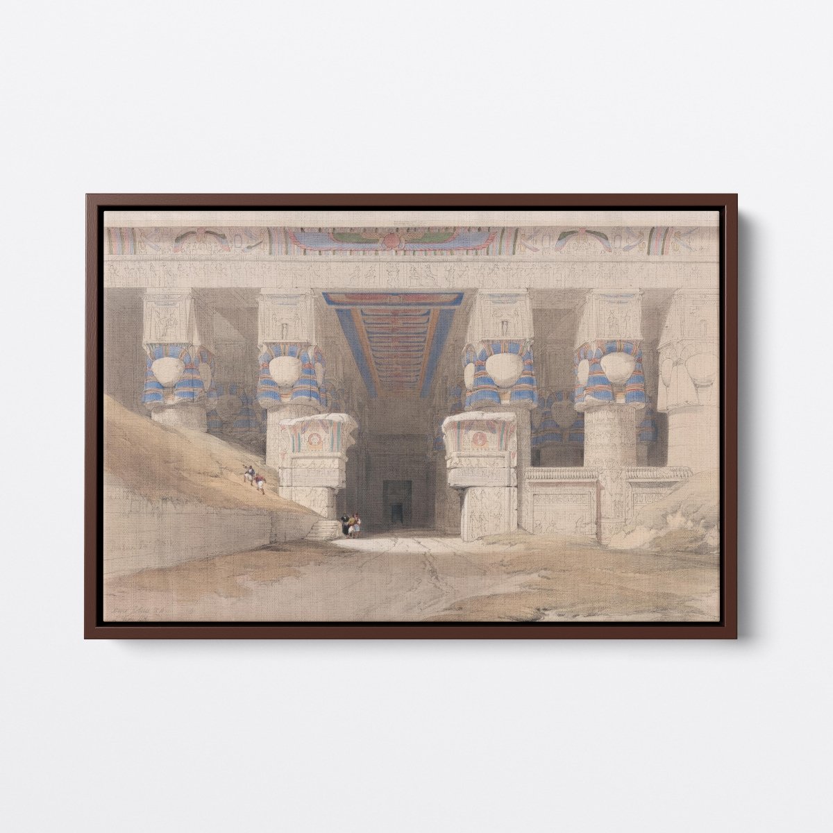 Facade of the Temple of Hathor | David Roberts | Ave Legato Art Prints