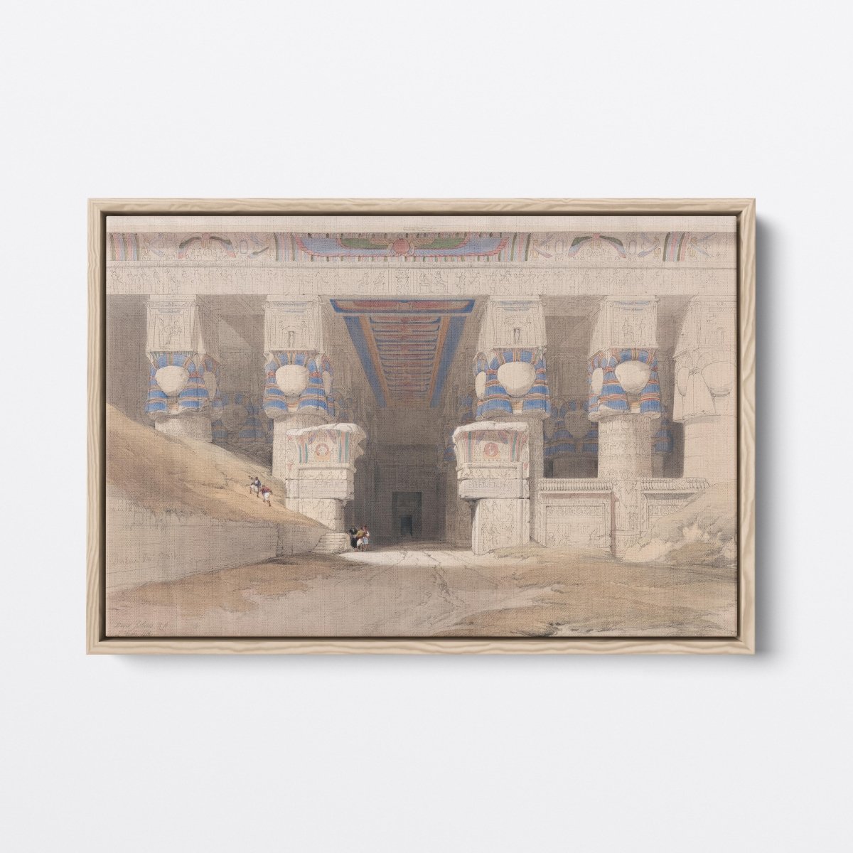 Facade of the Temple of Hathor | David Roberts | Ave Legato Art Prints