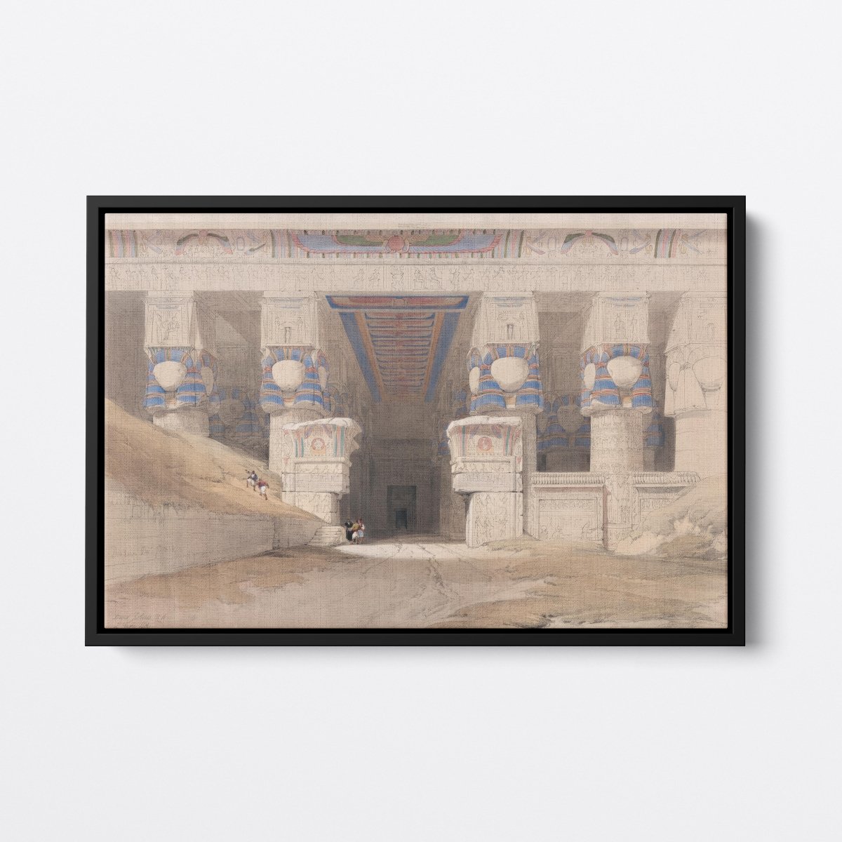 Facade of the Temple of Hathor | David Roberts | Ave Legato Art Prints