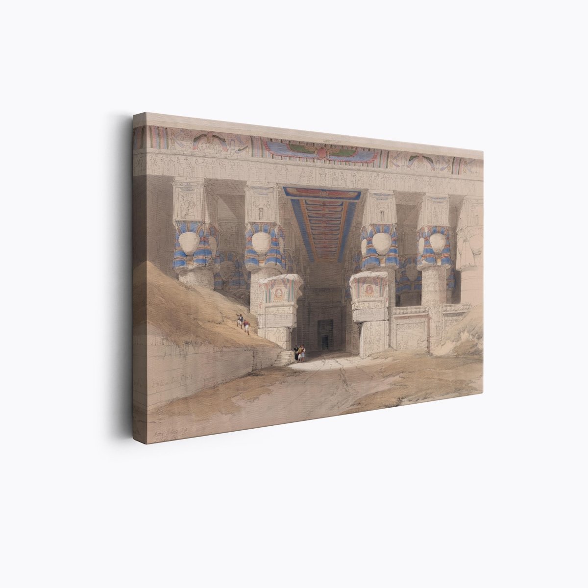 Facade of the Temple of Hathor | David Roberts | Ave Legato Art Prints