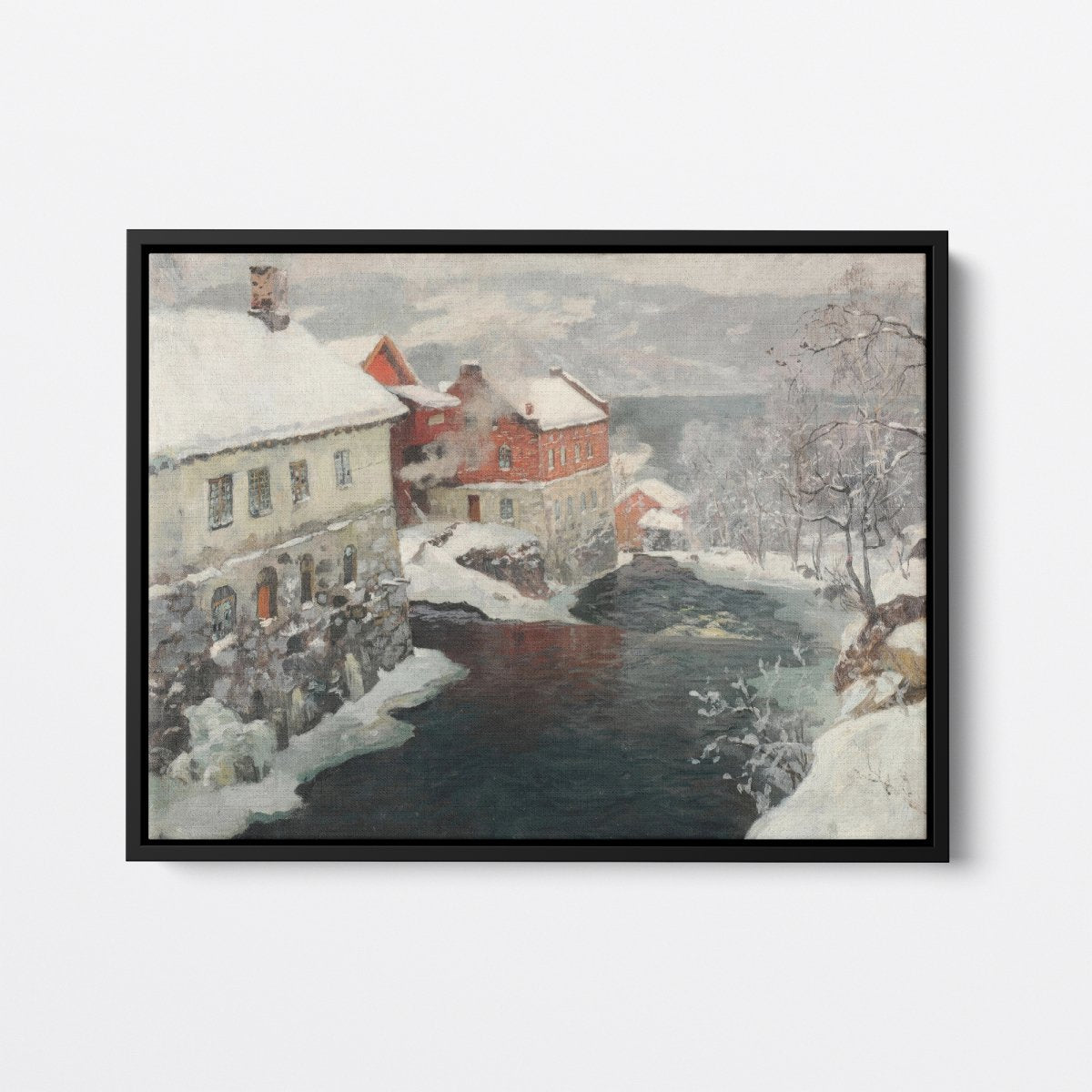 Factories by the Mensa River | Frits Thaulow | Ave Legato Art Prints