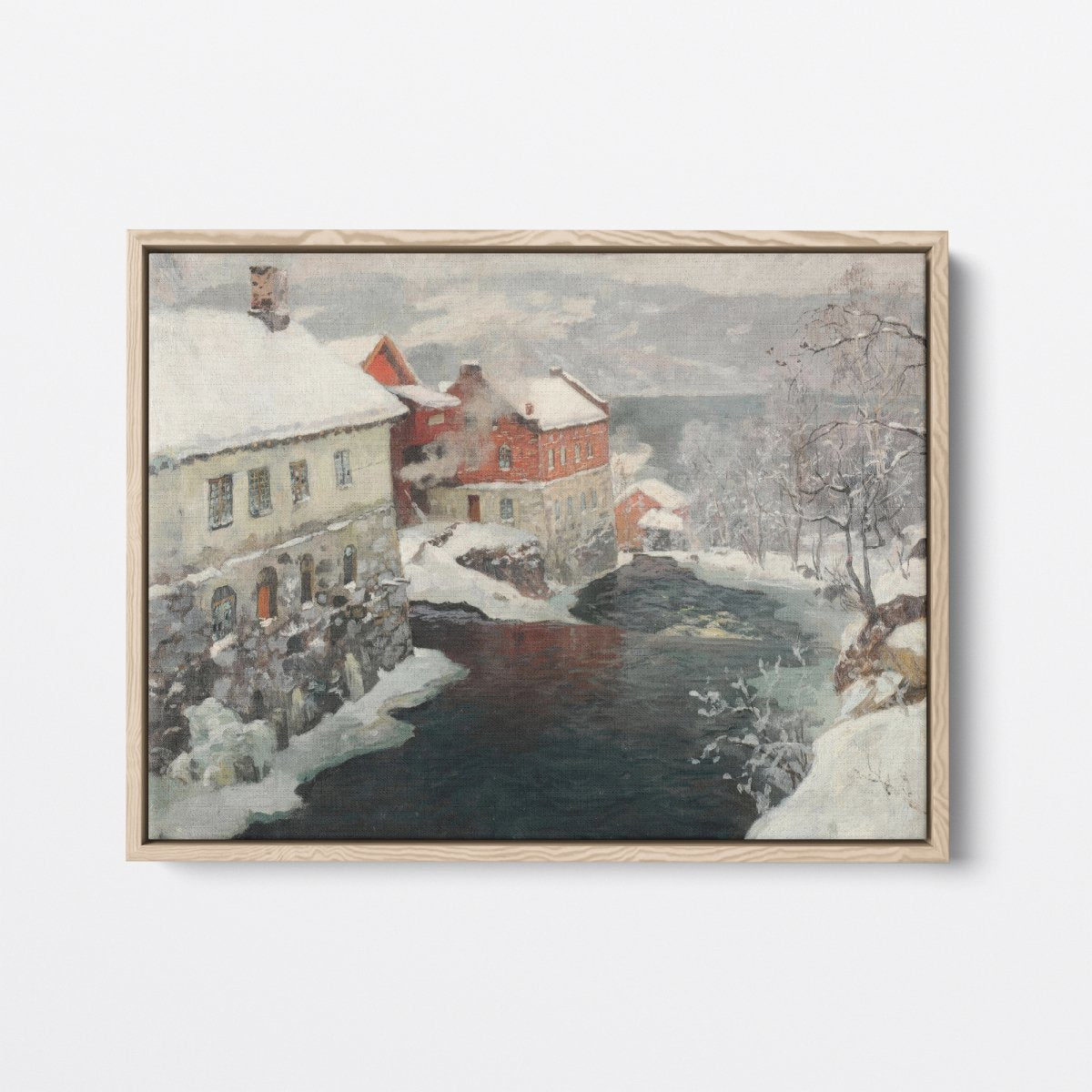 Factories by the Mensa River | Frits Thaulow | Ave Legato Art Prints