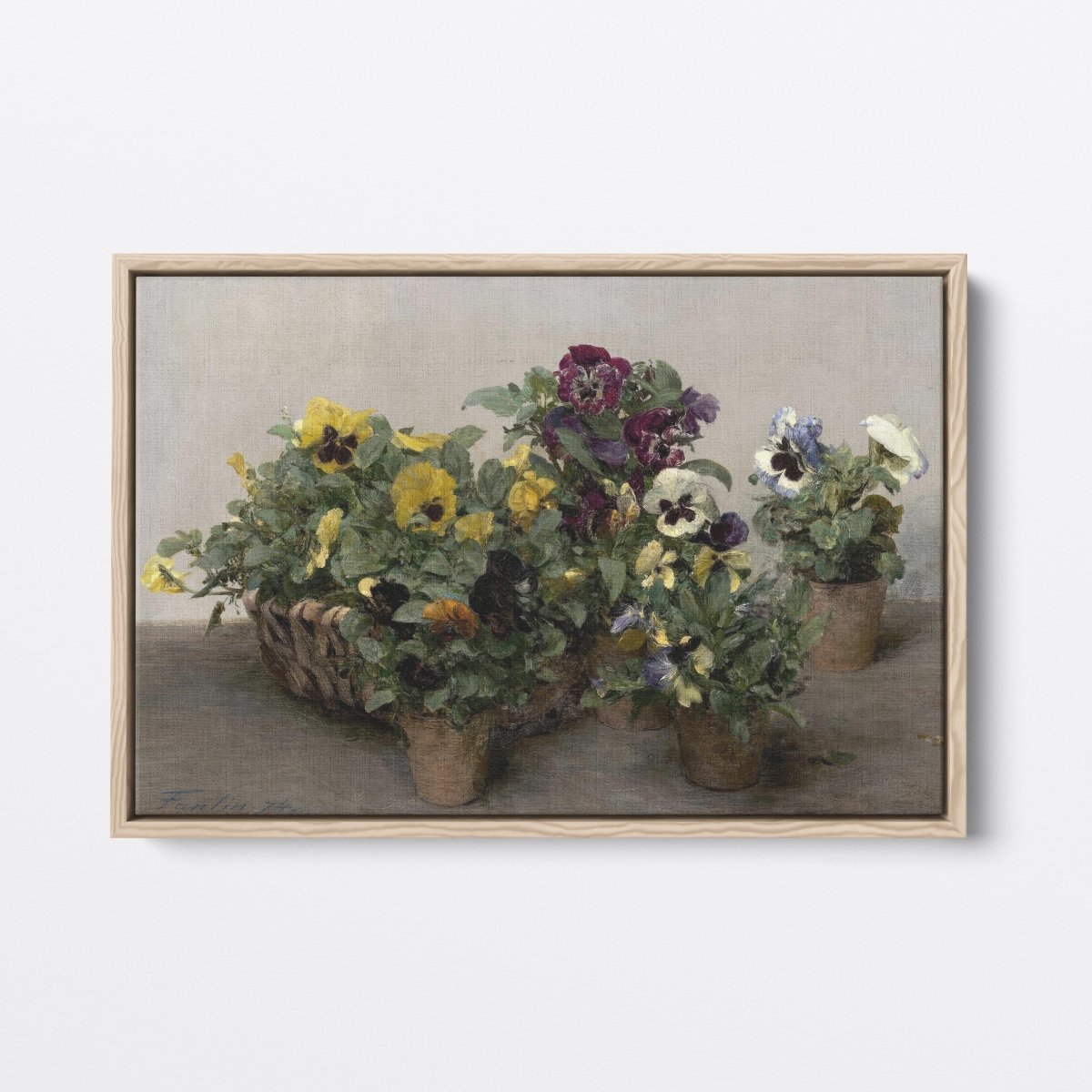 Fantin - Latour's Pansies | Henri Fantin - Latour | Ave Legato Art Prints