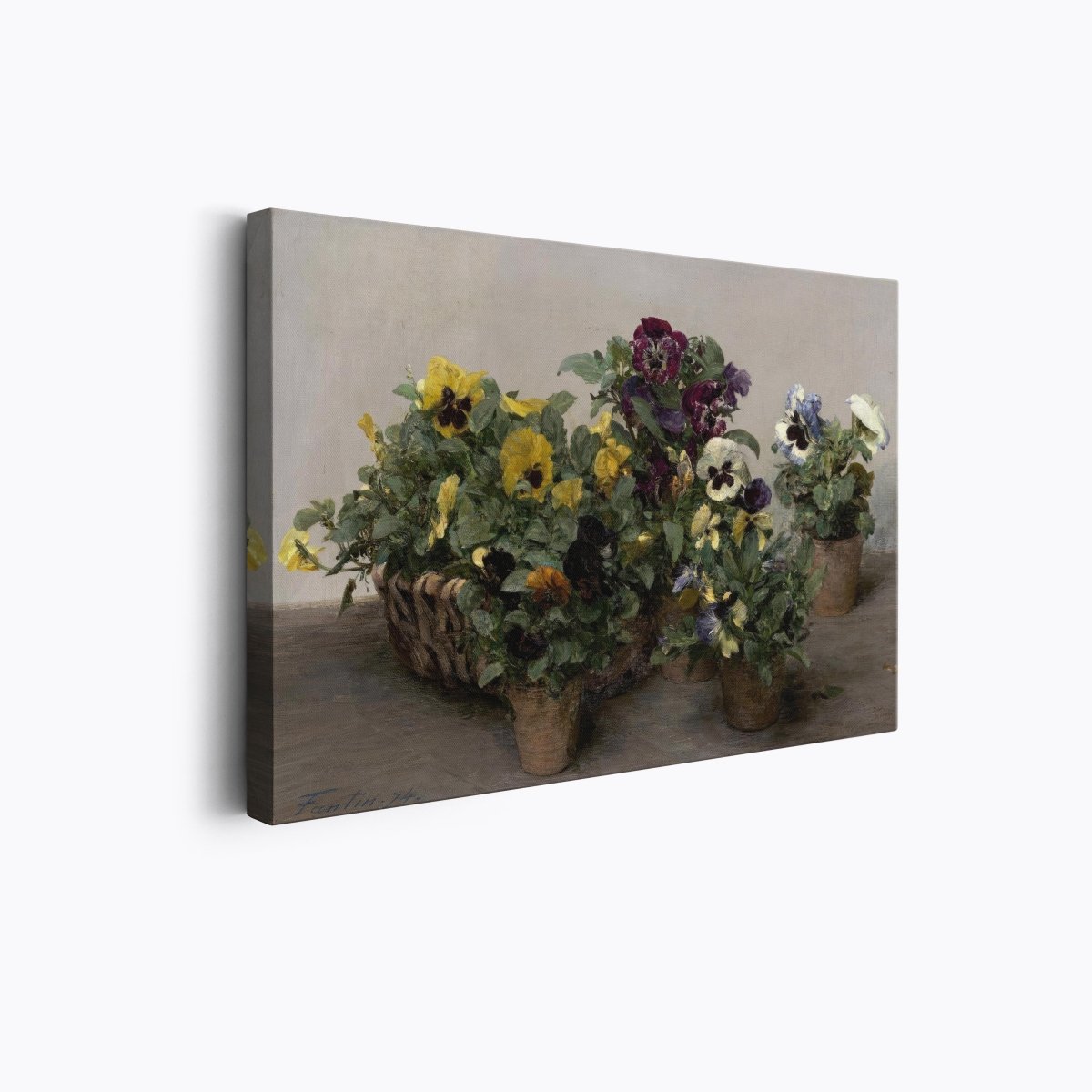 Fantin - Latour's Pansies | Henri Fantin - Latour | Ave Legato Art Prints