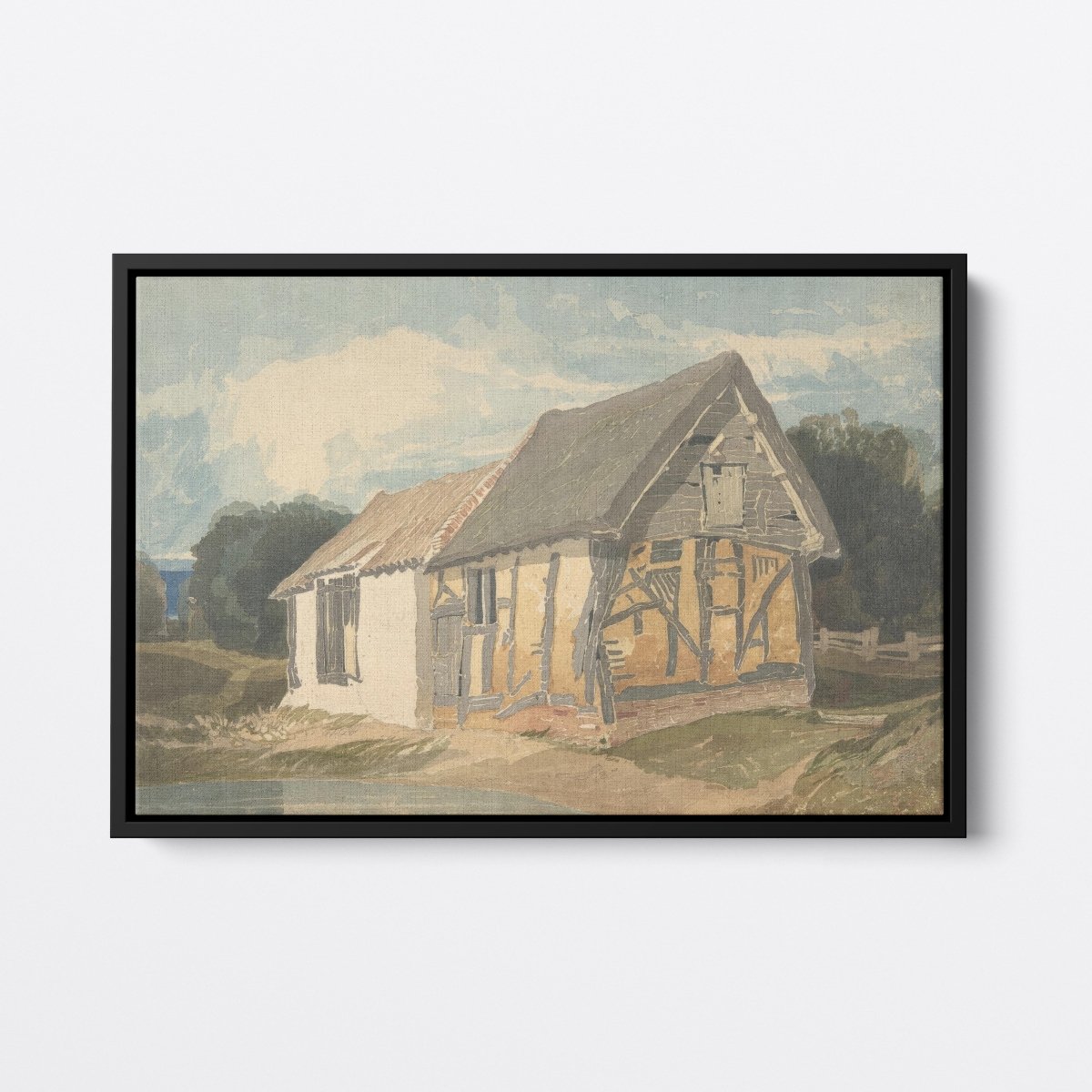 Farm Building by a Pond | John Cotman | Ave Legato Art Prints