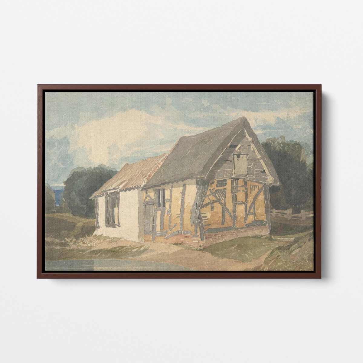 Farm Building by a Pond | John Cotman | Ave Legato Art Prints