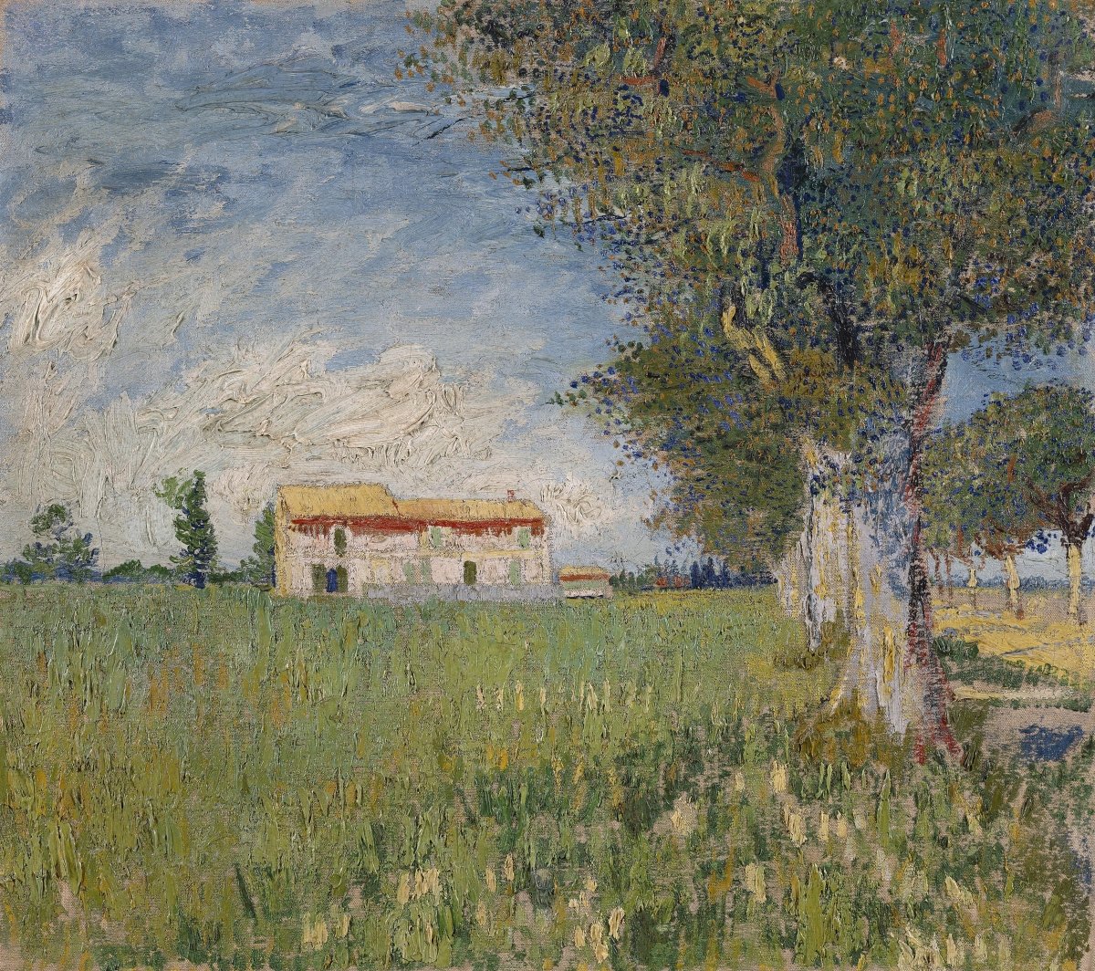 Farmhouse in a Wheat Field | Vincent van Gogh | Ave Legato Art Prints