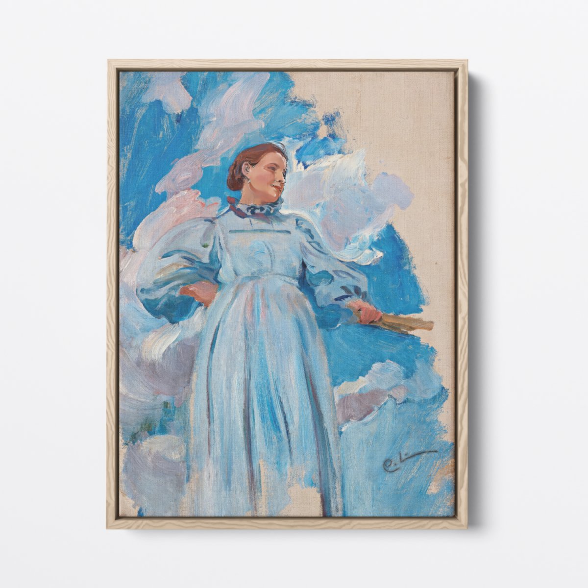 Female Figure and Sky | Carl Larsson | Ave Legato Art Prints