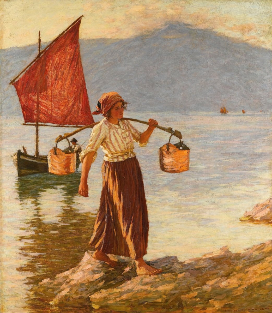 Fetching Water | Henry La Thangue | Ave Legato Art Prints