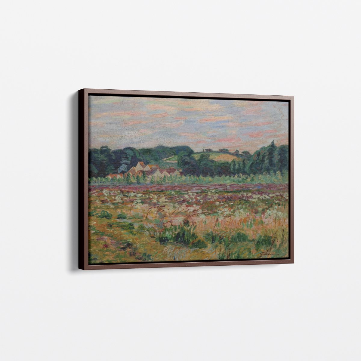 Field in Épinay - sur - Orge, Evening | Armand Guillaumin | Ave Legato Art Prints