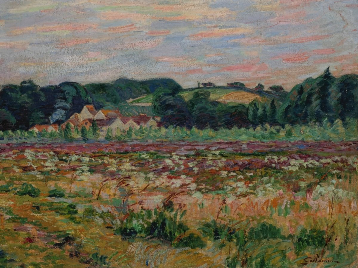 Field in Épinay - sur - Orge, Evening | Armand Guillaumin | Ave Legato Art Prints