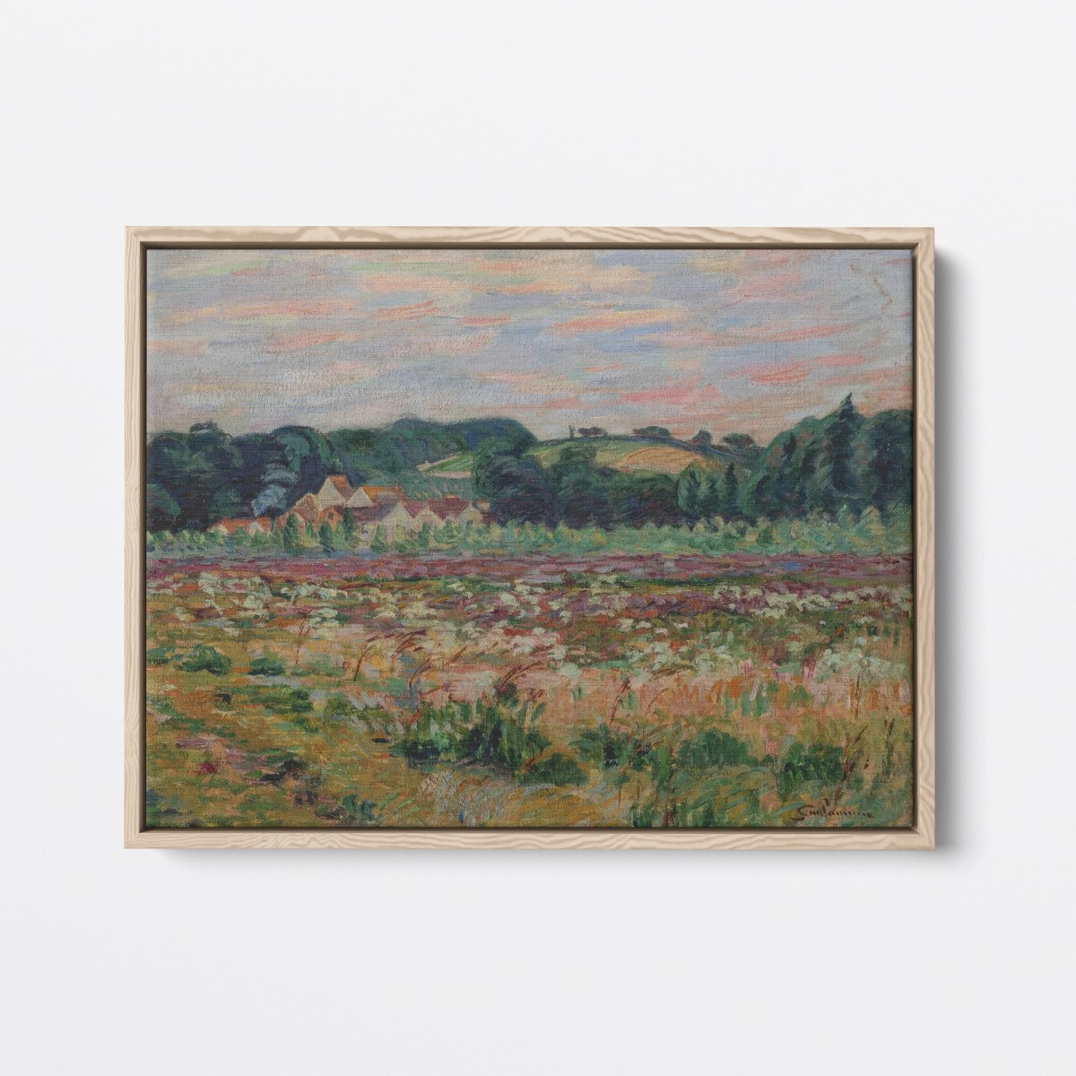 Field in Épinay - sur - Orge, Evening | Armand Guillaumin | Ave Legato Art Prints