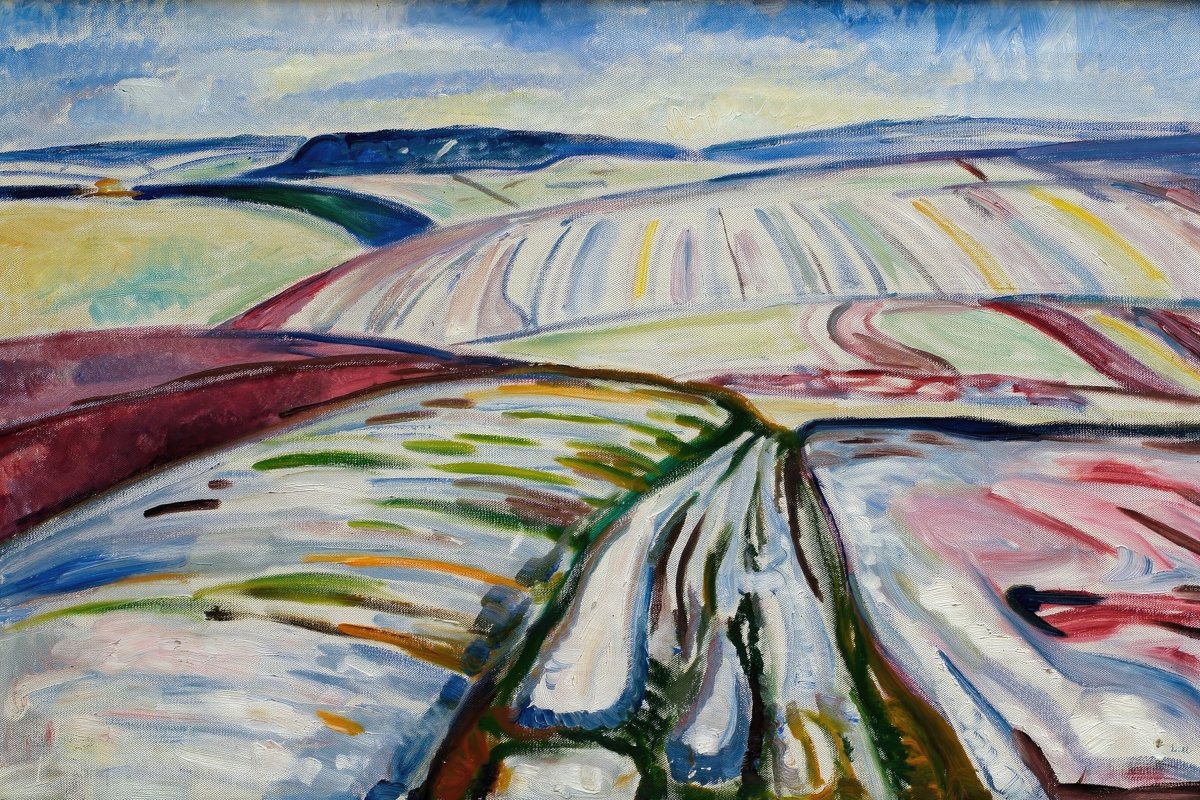 Field in Snow | Edvard Munch | Ave Legato Art Prints