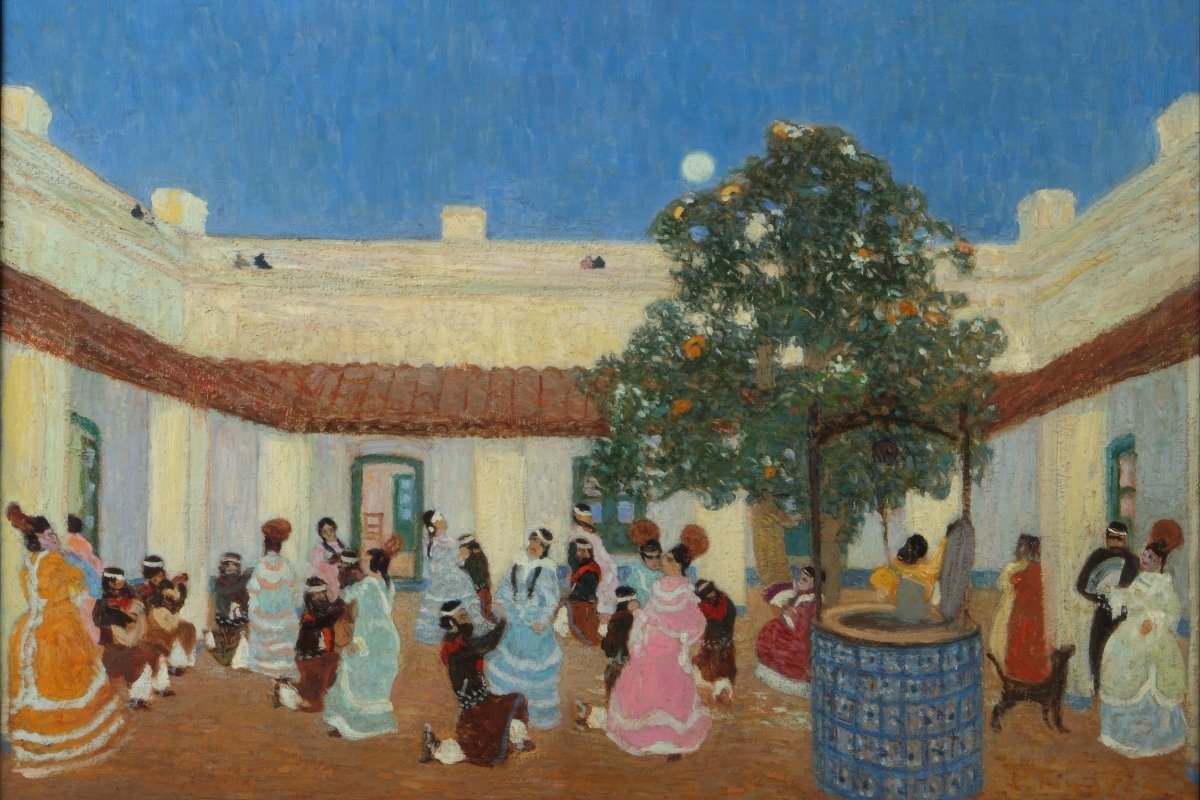 Figari's Patio | Pedro Figari | Ave Legato Art Prints