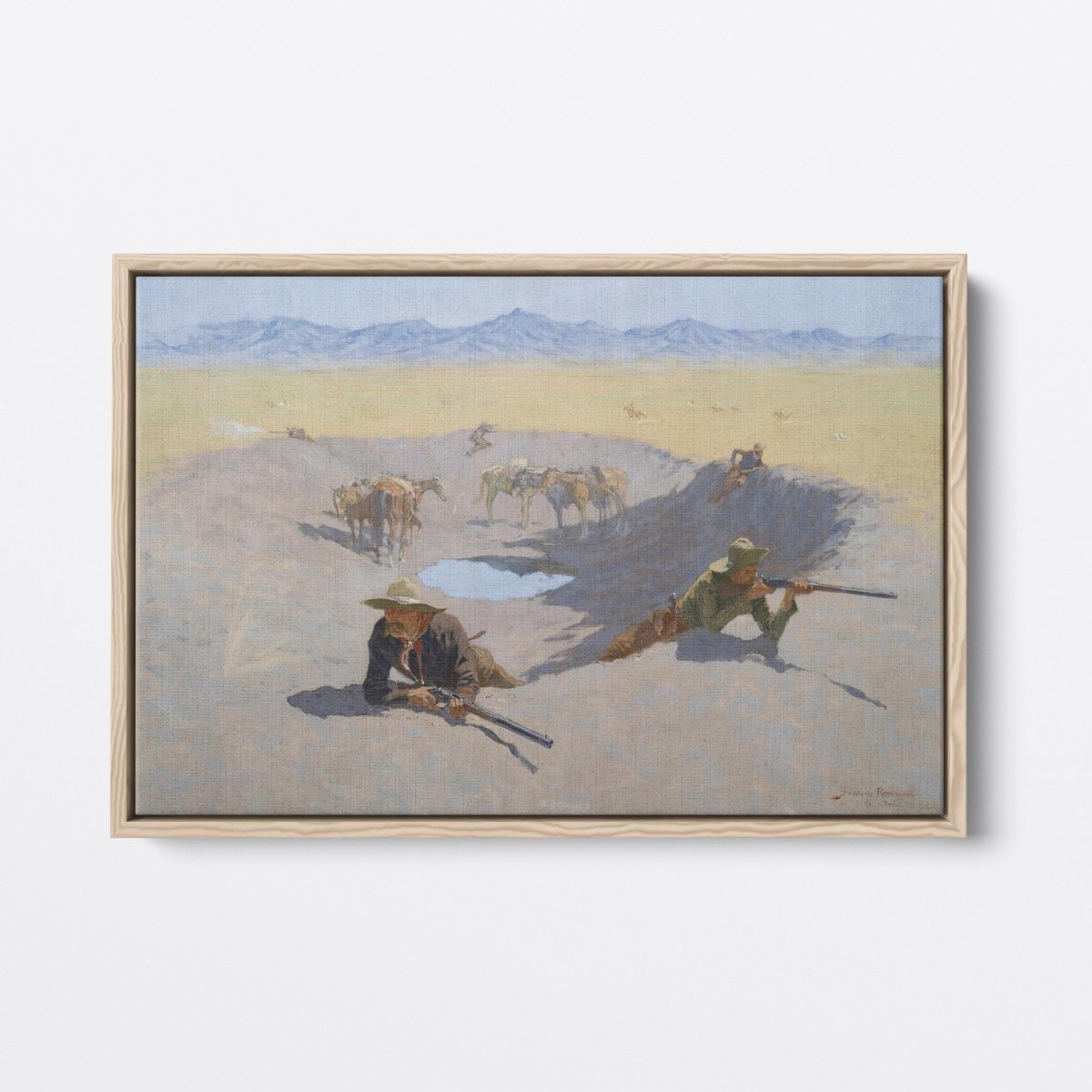 Fight for the Waterhole | Frederic Remington | Ave Legato Art Prints