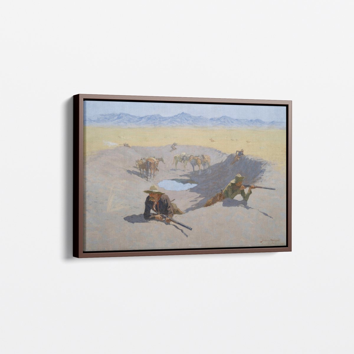 Fight for the Waterhole | Frederic Remington | Ave Legato Art Prints