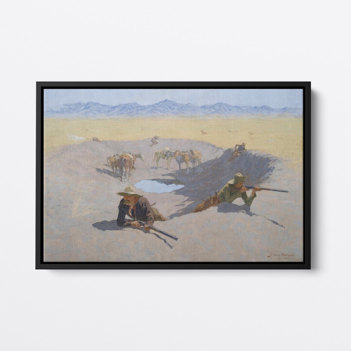 Fight for the Waterhole | Frederic Remington | Ave Legato Art Prints