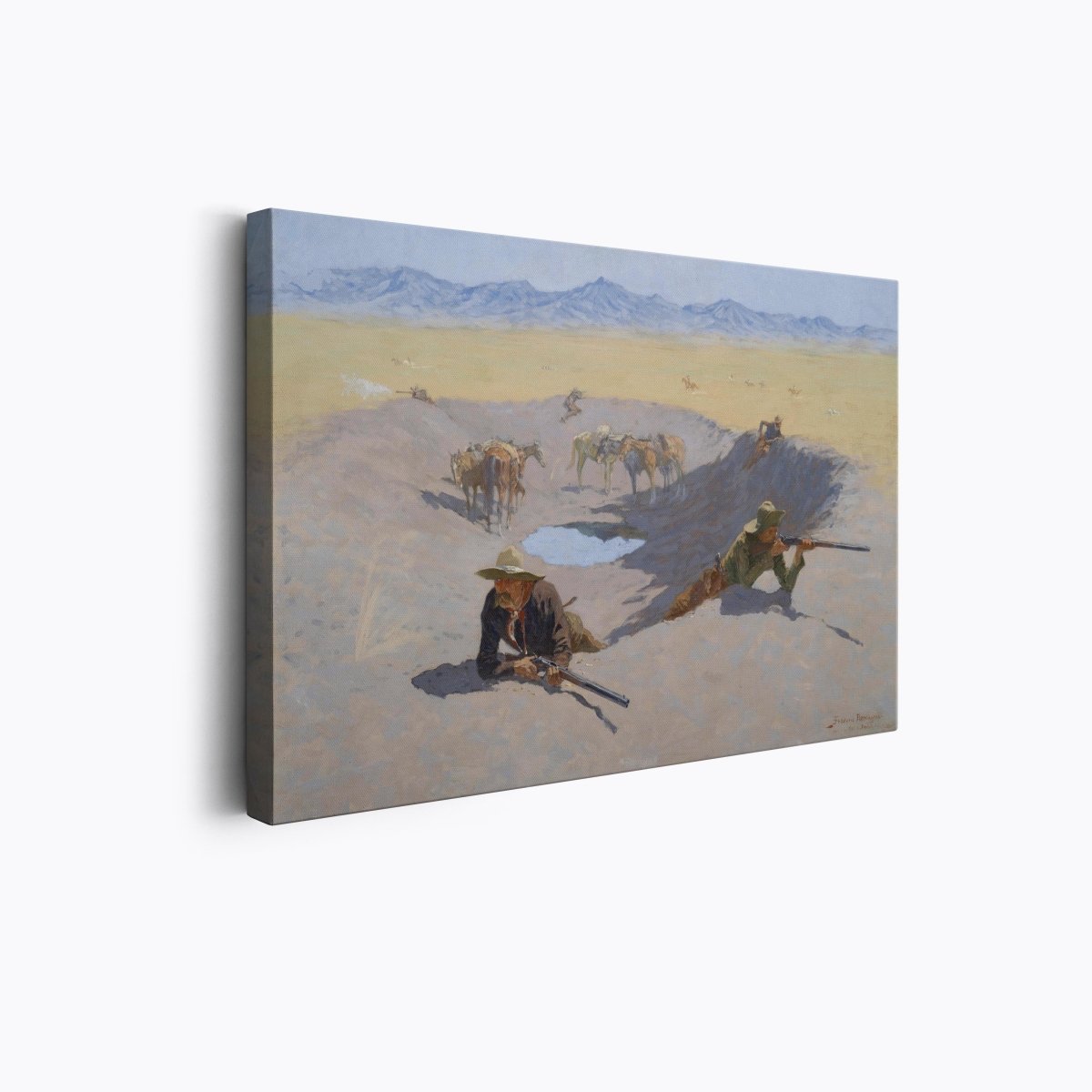 Fight for the Waterhole | Frederic Remington | Ave Legato Art Prints