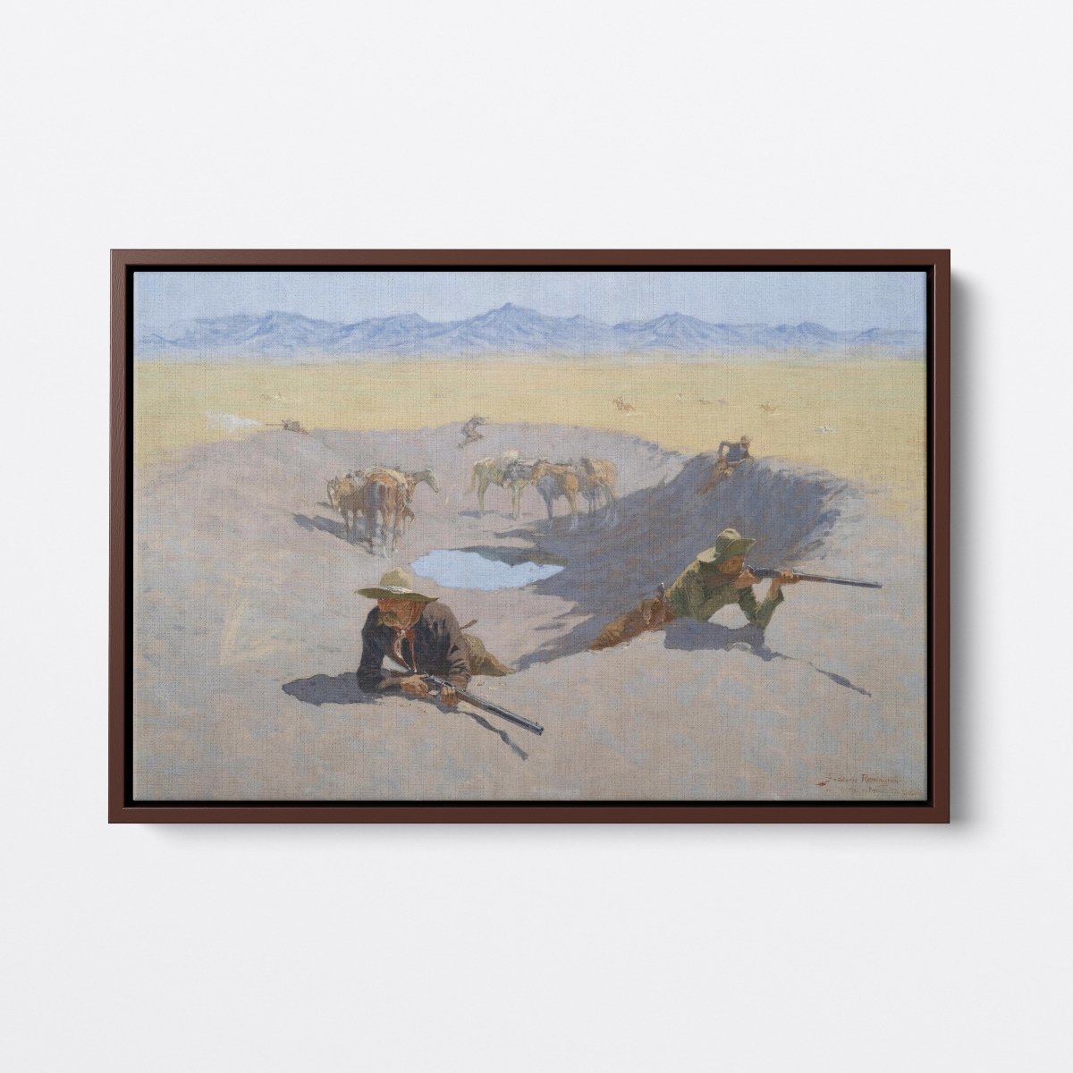 Fight for the Waterhole | Frederic Remington | Ave Legato Art Prints