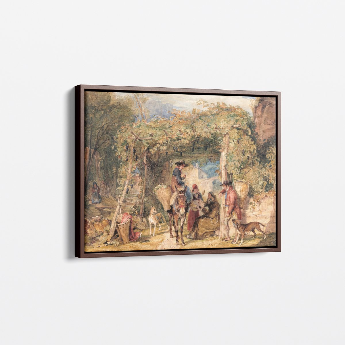 Figures and Animals in a Vineyard | John Frederick Lewis | Ave Legato Art Prints