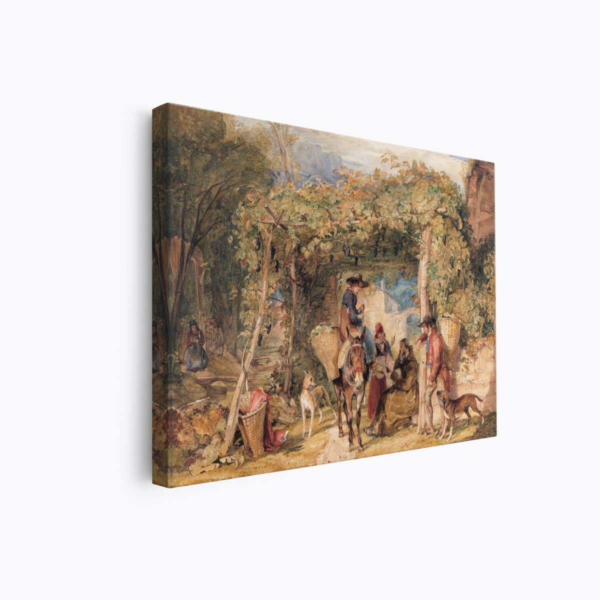 Figures and Animals in a Vineyard | John Frederick Lewis | Ave Legato Art Prints