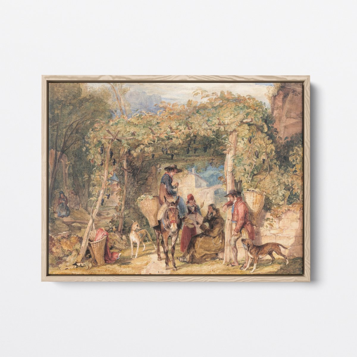 Figures and Animals in a Vineyard | John Frederick Lewis | Ave Legato Art Prints