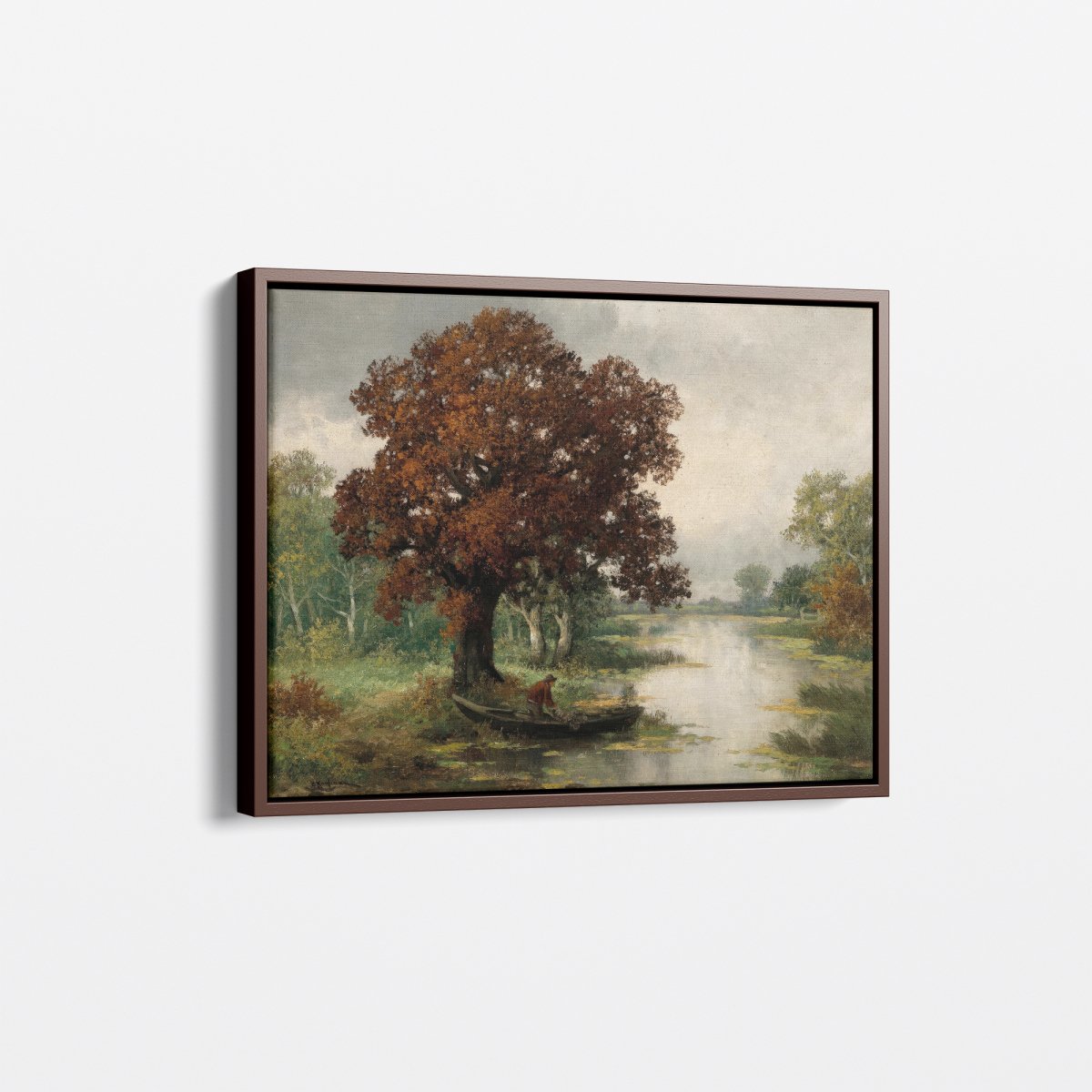 Fisherman in Autumn Country Farmhouse | Adolf Kaufmann | Ave Legato Art Prints