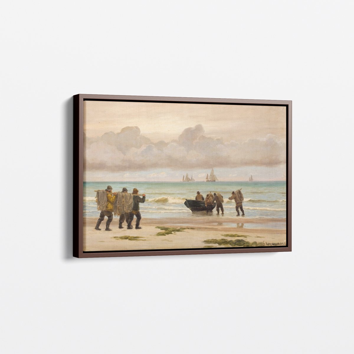 Fishermen on the Beach, Skagen | Carl Locher | Ave Legato Art Prints