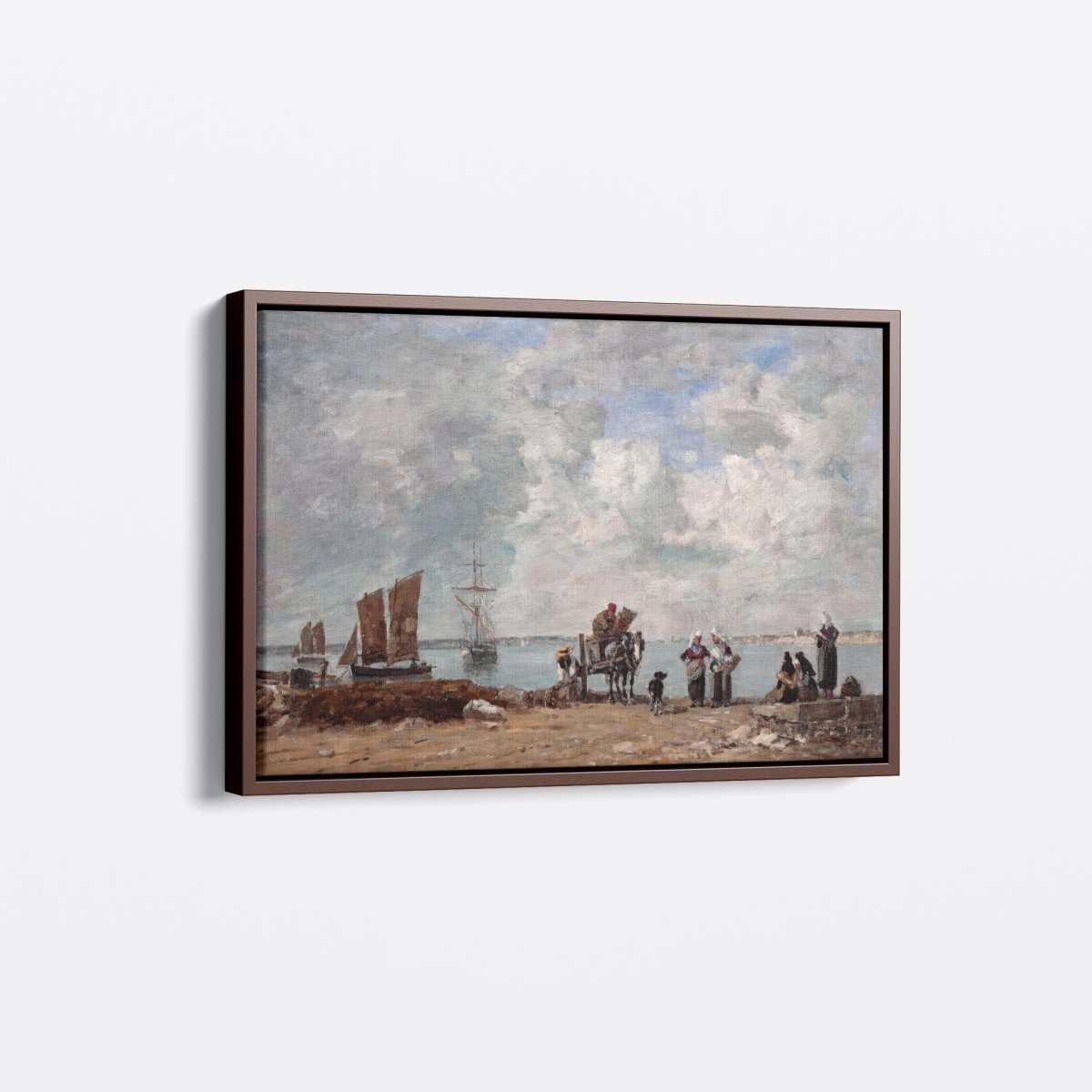 Fishermen's Wives at the Seaside | Eugène Boudin | Ave Legato Art Prints