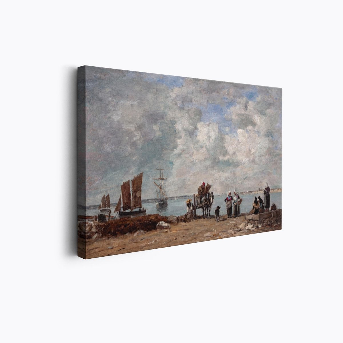 Fishermen's Wives at the Seaside | Eugène Boudin | Ave Legato Art Prints